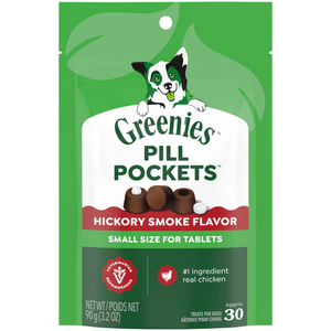Greenies Pill Pockets Canine Hickory Smoke Flavor Dog Treats Tablet