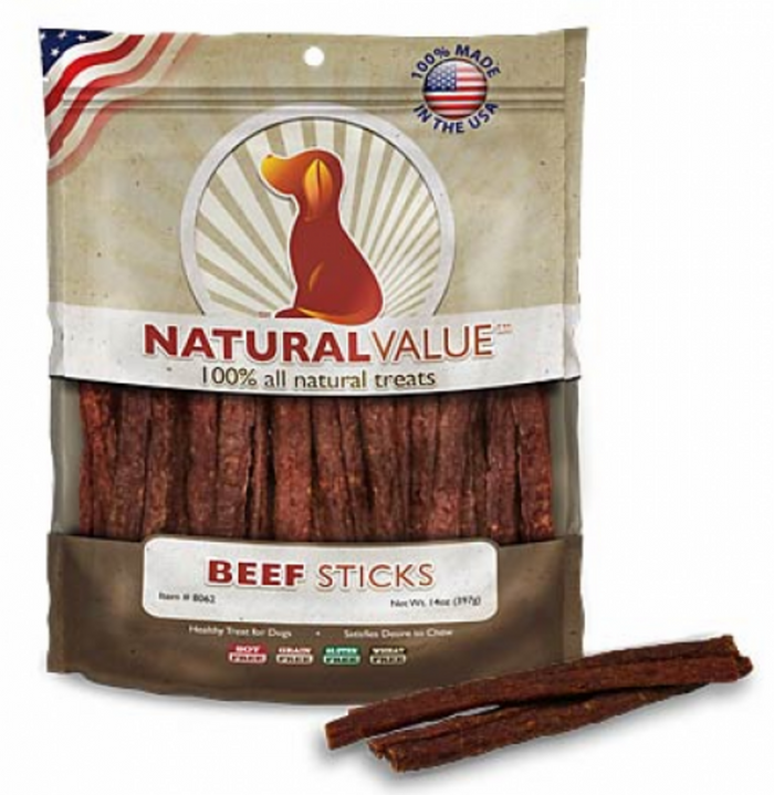 Loving Pets Natural Value Beef Sticks Dog Treats