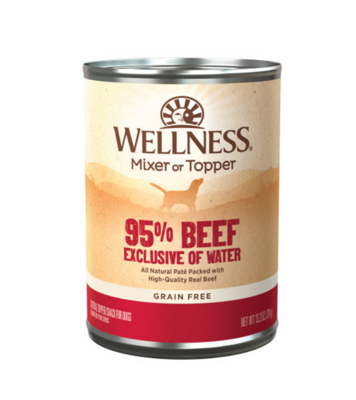 Wellness Natural Grain Free 95% Beef Recipe Adult Wet Canned Dog Food