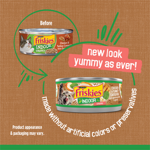 Friskies Selects Indoor Chunky Chicken and Turkey Casserole Canned Cat Food