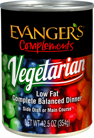 Evanger's Low Fat Super Premium All Fresh Vegetarian Dinner Canine and Feline Canned Food