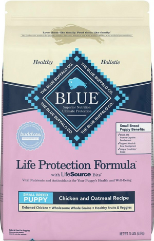 Blue Buffalo Life Protection Formula Small Breed Puppy Chicken & Oatmeal Recipe Dry Dog Food