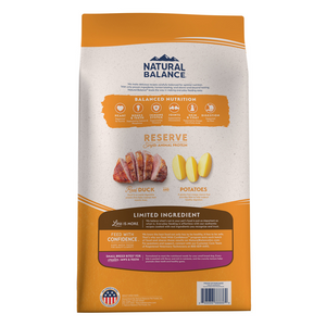 Natural Balance Limited Ingredient Reserve Grain Free Duck & Potato Small Breed Recipe Dry Dog Food