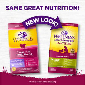 Wellness Complete Health Natural Small Breed Healthy Weight Turkey and Brown Rice Recipe Dry Dog Food