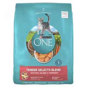 One Tender Selects Blend Real Salmon Dry Cat Food