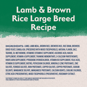 Natural Balance Limited Ingredient Lamb & Brown Rice Large Breed Recipe Dry Dog Food