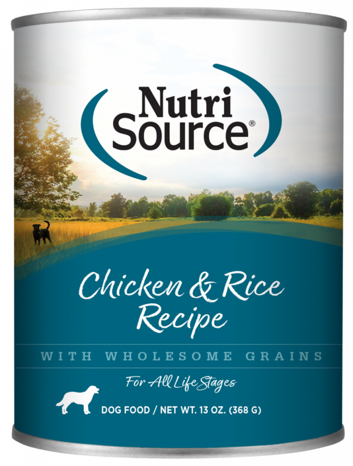 NutriSource Adult Chicken & Rice Canned Dog Food