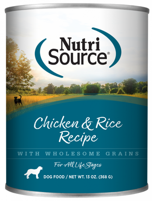 NutriSource Adult Chicken & Rice Canned Dog Food