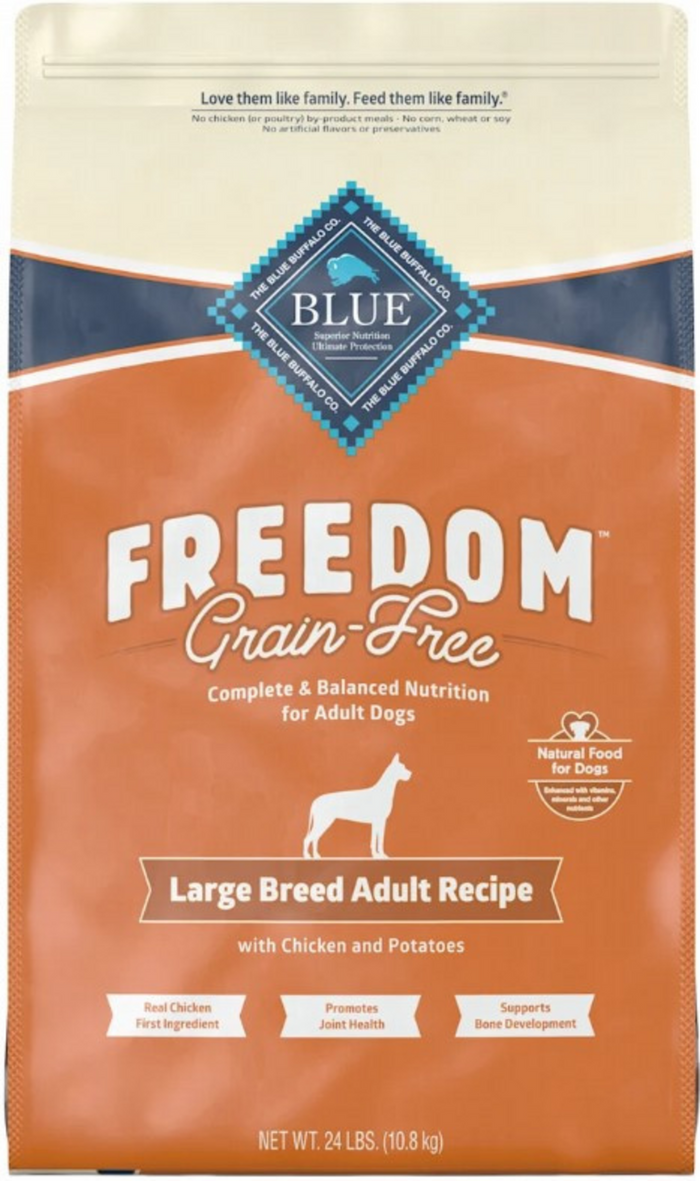 Blue Buffalo Freedom Grain-Free Large Breed Adult Chicken Recipe Dry Dog Food