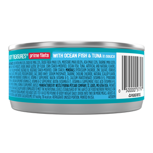 Friskies Tasty Treasures Prime Fillet with Ocean Fish & Tuna Scallop Flavor Canned Cat Food