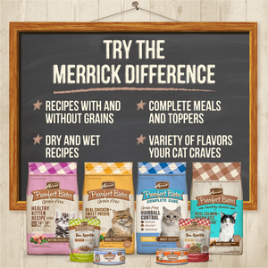 Merrick Purrfect Bistro Grain Free Premium Soft Canned Pate Adult Wet Cat Food, High Protein Chicken Recipe