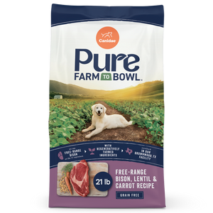 Canidae Pure Farm To Bowl Free-Range Bison, Lentil & Carrot Recipe Dog Food