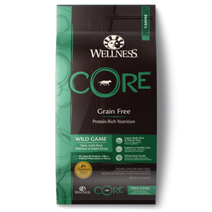 Wellness CORE Grain Free Natural Wild Game Duck, Turkey, Wild Boar and Rabbit Recipe Dry Dog Food