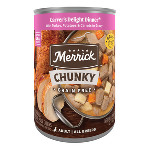 Merrick Grain Free Chunky Carvers Delight Dinner Adult Wet Dog Food