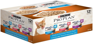 Purina Pro Plan Savor Seafood Entrees Variety Pack Adult Canned Cat Food