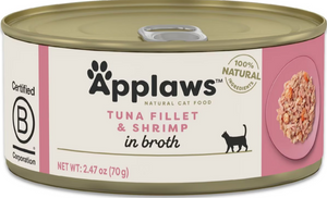 Applaws Natural Tuna with Shrimp in Broth Can Cat Food