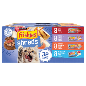 Friskies Shreds Variety Pack Canned Cat Food