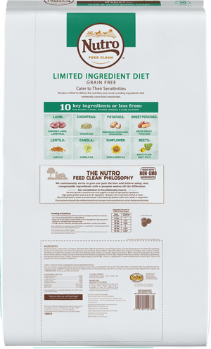 Nutro Limited Ingredient Diet Grain Free Adult Lamb and Sweet Potato Dry Dog Food