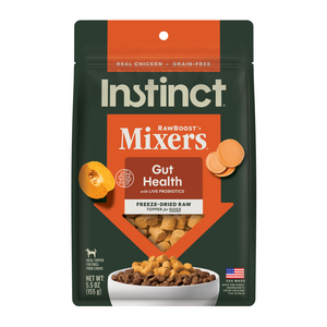 Instinct Raw Boost Mixers Grain Free Freeze Dried Gut Health Dog Food Topper