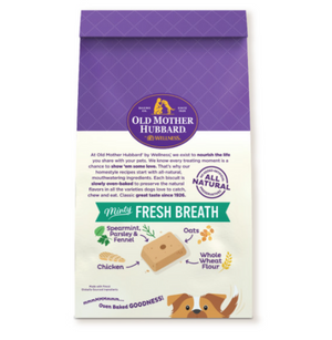 Old Mother Hubbard Mothers Solutions Crunchy Natural Minty Fresh Breath Recipe Biscuits Dog Treats