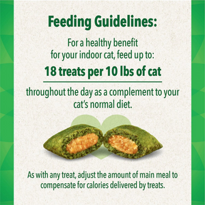 Greenies Feline SmartBites Healthy Indoor Natural Chicken Flavor Soft & Crunchy Adult Cat Treats