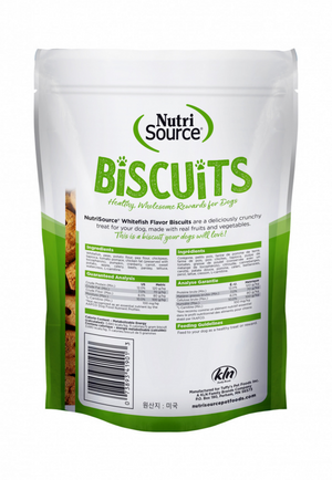 NutriSource Grain Free Whitefish Biscuits Dog Treats