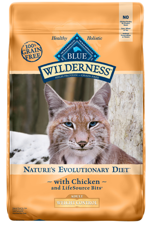 Blue Buffalo Wilderness High-Protein Grain-Free Adult Weight Control Chicken Recipe Dry Cat Food