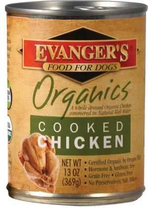 Evangers 100% Organic Cooked Chicken Canned Dog Food