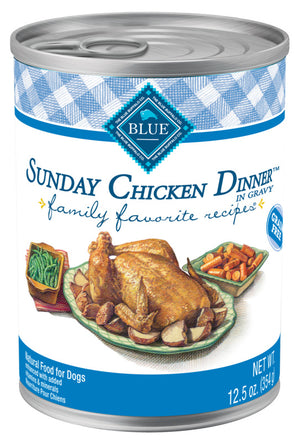 Blue Buffalo Family Favorite Recipes Sunday Chicken Dinner Canned Dog Food